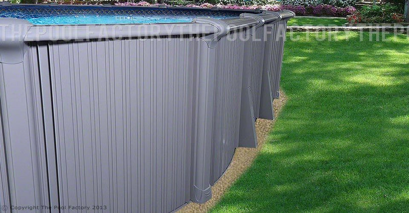 15'x26'x54" Intrepid - Extruded Aluminum Oval Pool With Interlocking Wall