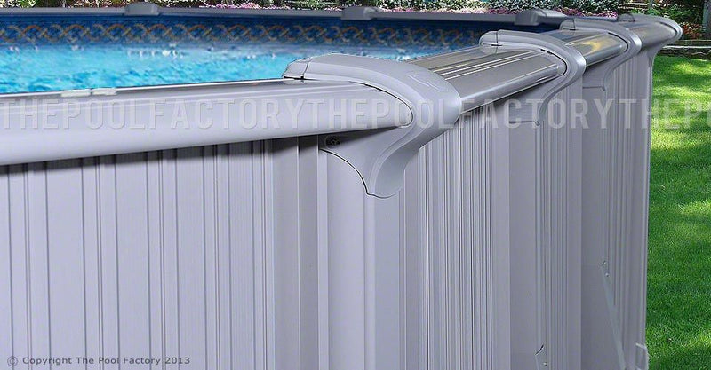 15'x26'x54" Intrepid - Extruded Aluminum Oval Pool With Interlocking Wall